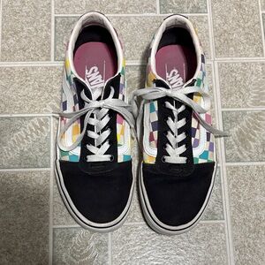 Vans Women's Colorful Checkered Sneakers
